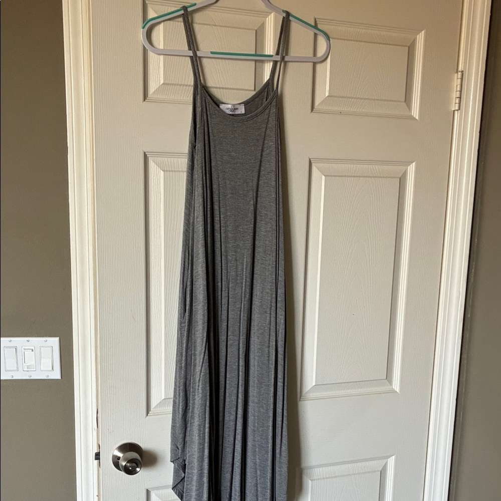 Carly Jean Los Angeles Stella Gray Maxi Dress